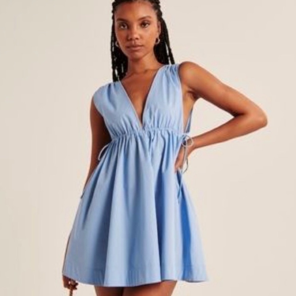 Abercrombie Babydoll Poplin Mini Dress